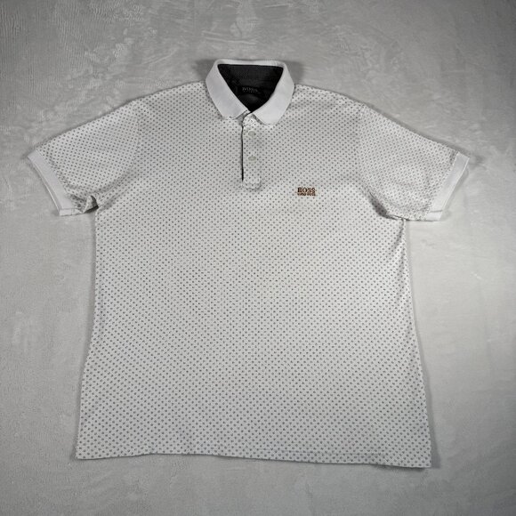 Hugo Boss Polo Shirt Men Size XXL Short Sleeve 100% Cotton Embroidered Logo - Picture 1 of 9